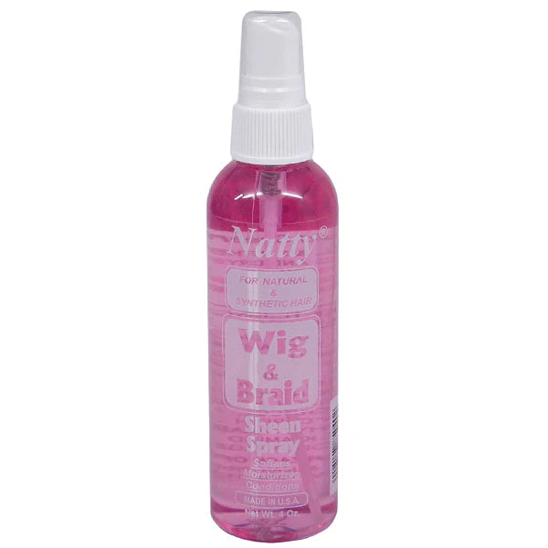 Natty Wig & Braid Sheen Spray Net Wt. 4 Oz.