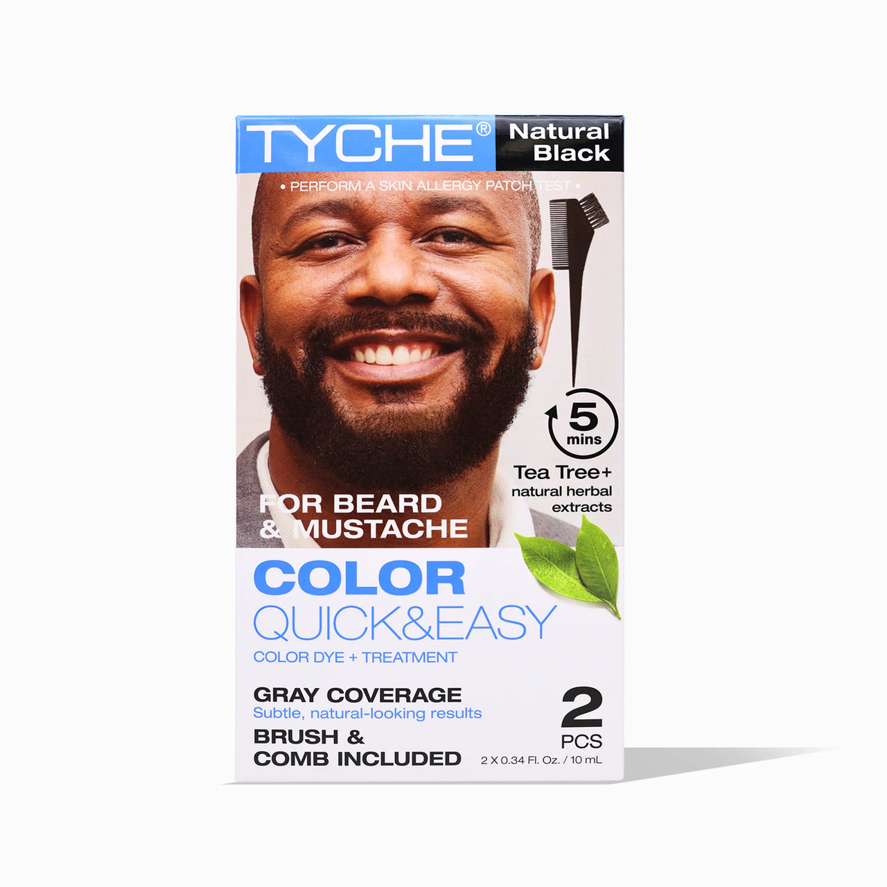 Tyche Color Quick & Easy – Natural Black (Beard & Mustache)
