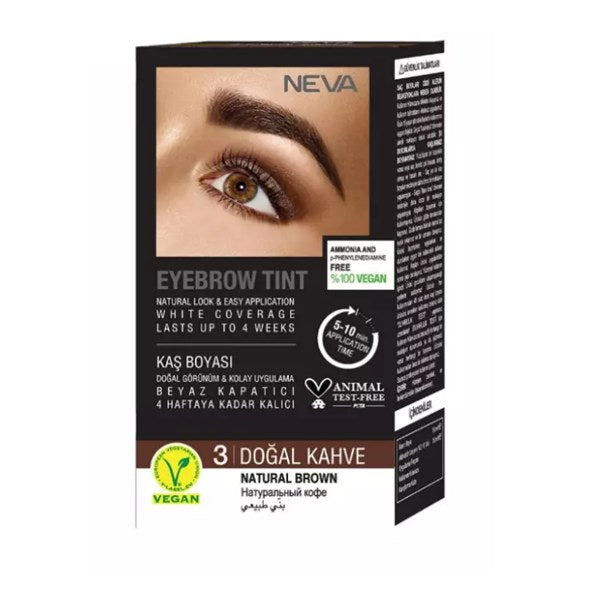 Neva Eyebrow Tint – 3 - Dark Brown - ANNS BEAUTY SUPPLY