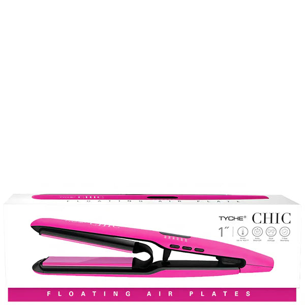 Tyche Chic 1" Floating Air Plates Flat Iron – Pink - ANNS BEAUTY SUPPLY