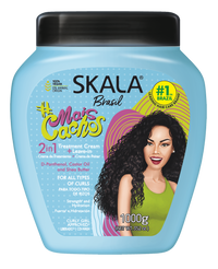 Skala Brasil Mais Cachos 2in1 Treatment Cream + Leave-in 1000g (Net Wt. 35.2 oz)