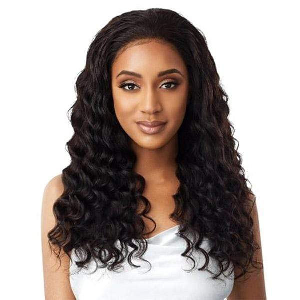 Outre Virgin Human Hair Mytresses Platinum Label HD Full Lace Wig Natural Loose Deep *