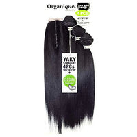 Shake N Go Organique Mastermix Yaky Straight 4 Piece Bundle Set with 5 Inch Closure 14 16 18 - ANNS BEAUTY SUPPLY