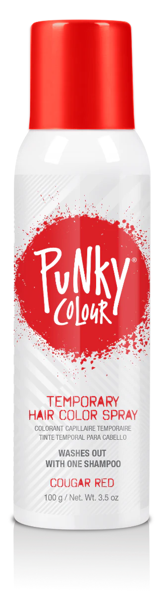 Punky Colour Temporary Hair Color Spray Cougar Red 100 g / Net Wt. 3.5 oz - ANNS BEAUTY SUPPLY