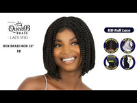 Urban Beauty Queen B HD Full Lace Box Braid Bob Wig 10" QLW317