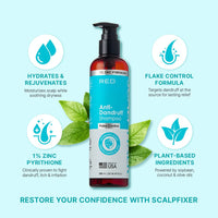Red by Kiss Scalp Fixer Anti-Dandruff Shampoo 10.14 fl. oz. - ANNS BEAUTY SUPPLY