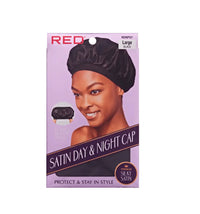 RED by KISS Satin Day & Night Cap – Large Black (HDNP07)