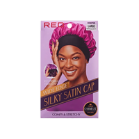RED by KISS Wide Edge Reversible Silky Satin Cap – Large Purple & Dotty (HDWP08)