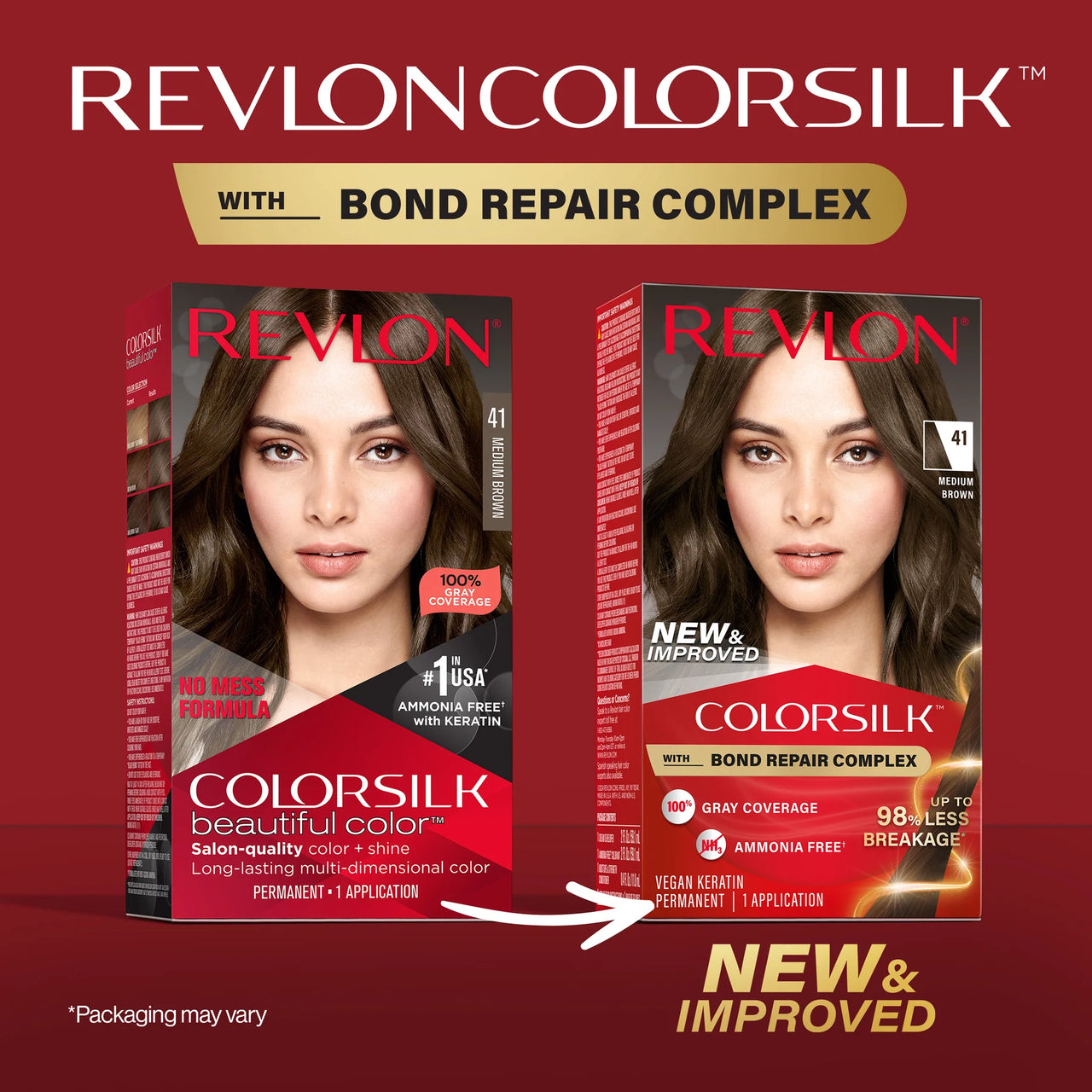 Revlon Colorsilk Hair Color 41 Medium Brown 1 application - ANNS BEAUTY SUPPLY