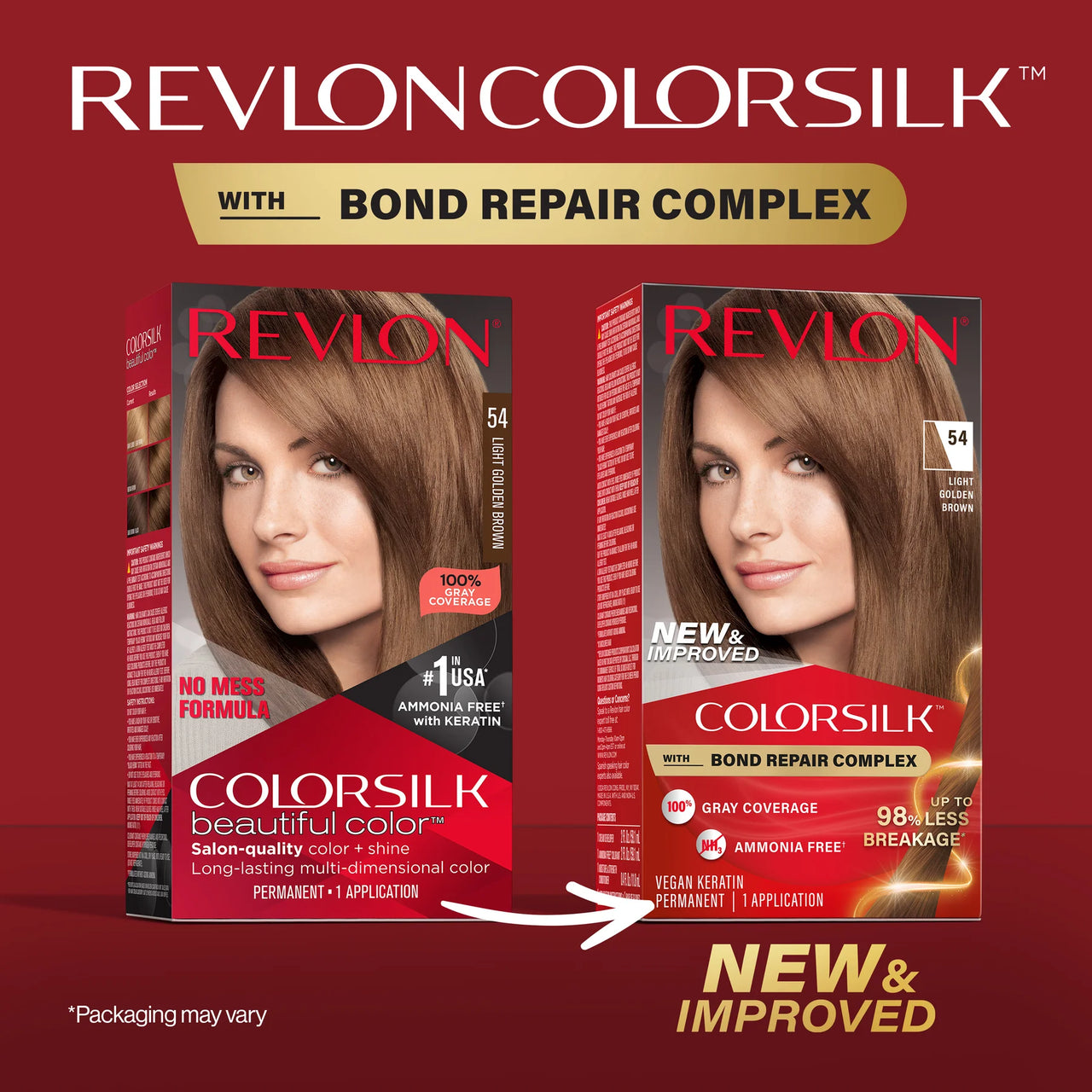 Revlon Colorsilk Permanent Hair Color 54 Light Golden Brown - ANNS BEAUTY SUPPLY