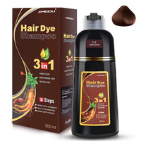 Meidu Dark Brown Hair Dye Shampoo (3 in 1) 500 Ml - ANNS BEAUTY SUPPLY