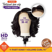 Sensationnel Curls Kinks & Co. Y-Part Textured Lace Wig - Y-PART KINKY VOLUME CURL 14