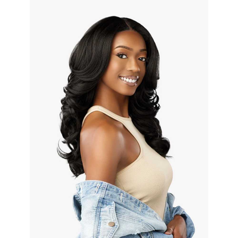 Sensationnel Curls Kinks & Co. Glueless Y-Part Textured Lace Wig – Y-Part Kinky Barrel Curl 20"