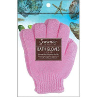 Swanee Bath Gloves Pink 1 Pair 6872 - ANNS BEAUTY SUPPLY