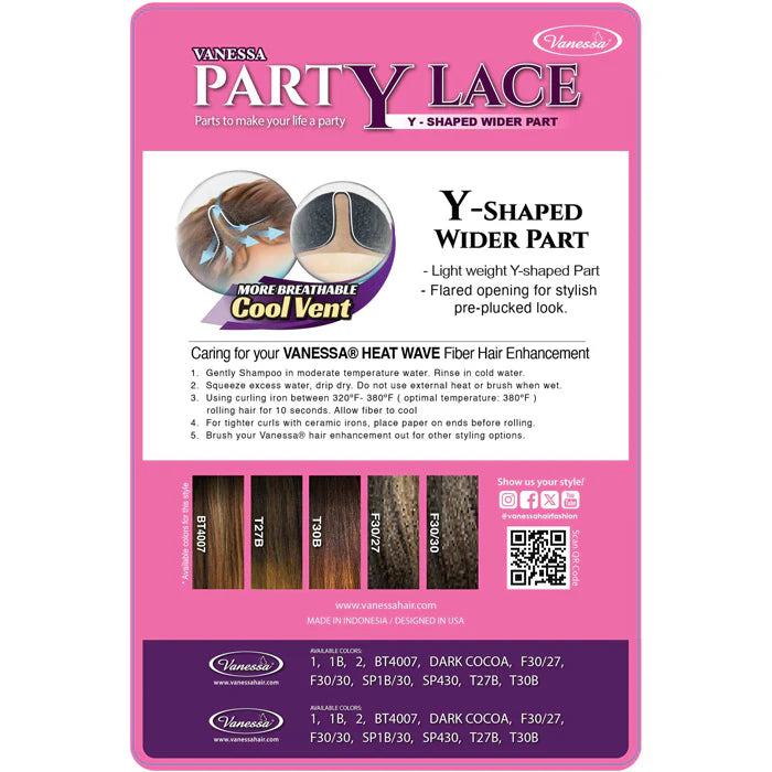 Vanessa Party Lace Melly Wig