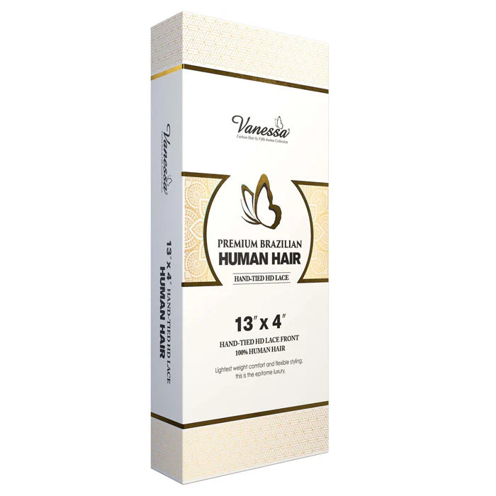 Vanessa H134 Centis Premium Brazilian 100% Human Hair Glueless HD Lace Front Wig (13" x 4" Free Par_1B)