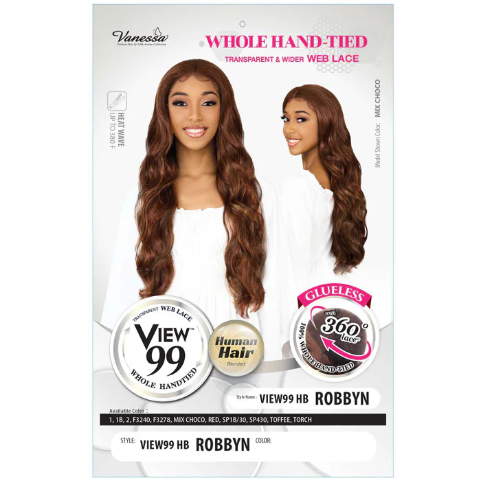 Vanessa View 99 HB Robbyn Human Hair Blended Wig