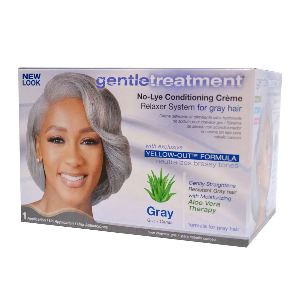 Gentle Treatment No-Lye Conditioning Crème Relaxer for Gray Hair – 1 Application - ANNS BEAUTY SUPPLY
