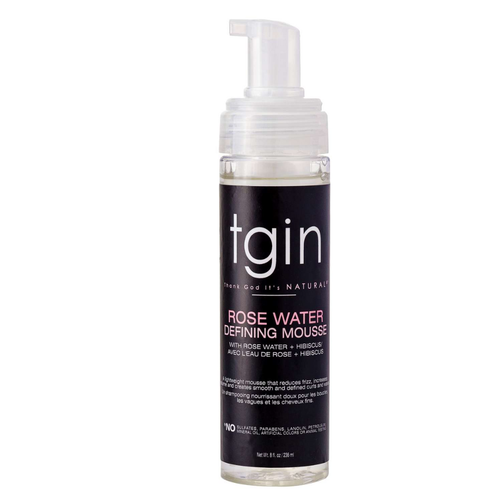 TGIN Rose Water Curl Defining Mousse – 8 oz - ANNS BEAUTY SUPPLY