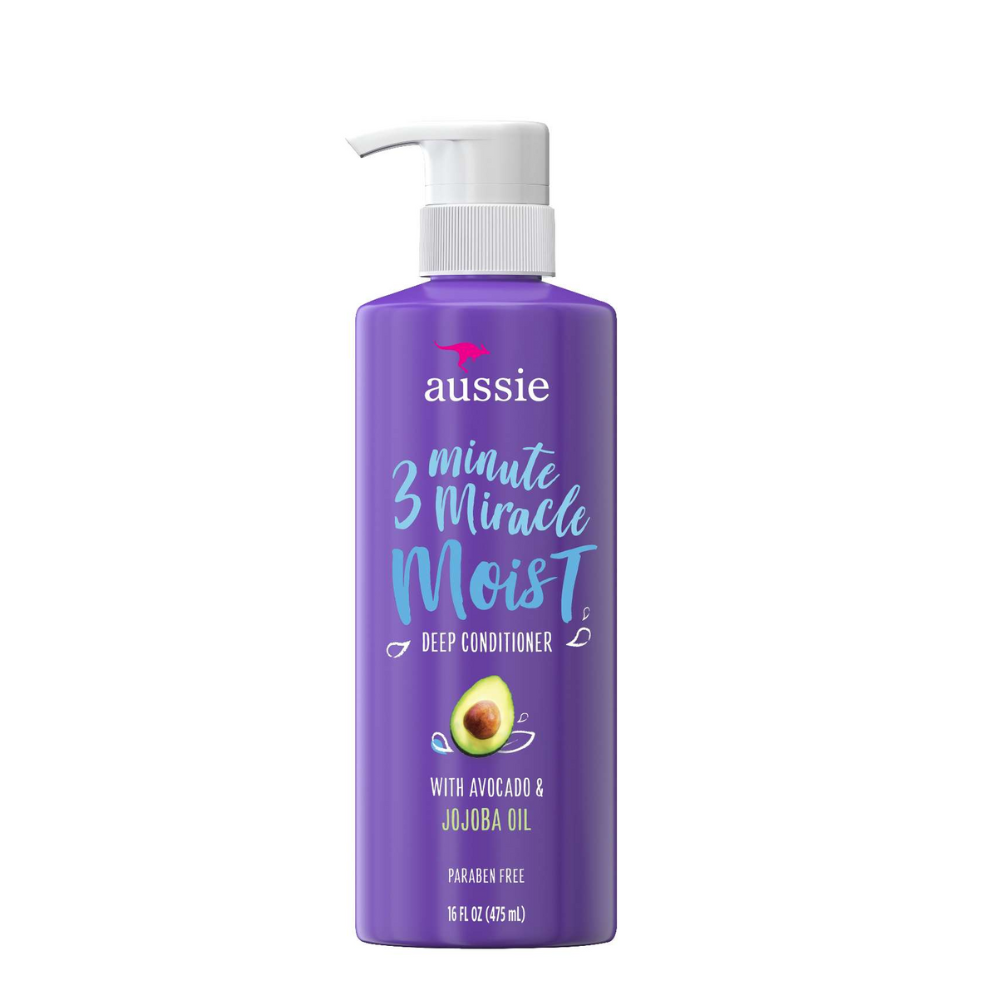 Aussie 3 Minute Miracle Moist Deep Conditioner with Avocado & Jojoba Oil – 16 fl oz