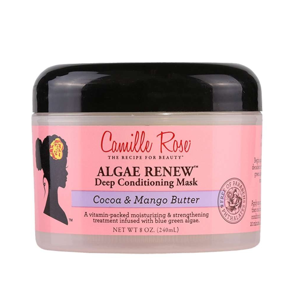Camille Rose Algae Renew Deep Conditioning Mask – Cocoa & Mango Butter – 8 oz - ANNS BEAUTY SUPPLY