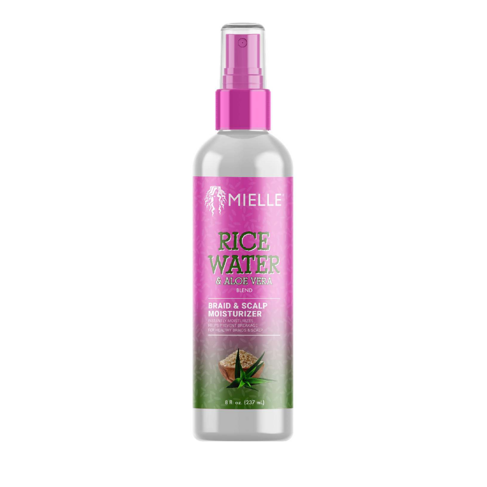 Mielle Rice Water & Aloe Vera Braid & Scalp Moisturizer – 8 oz - ANNS BEAUTY SUPPLY