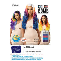 Outre Color Bomb Synthetic HD Transparent Lace Front Wig – Zahara