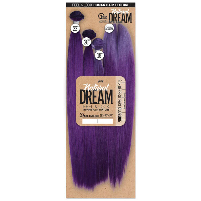 Zury Sis Natural Dream Multi Yaky 18 20 22 With 5 Inch Deep Closure