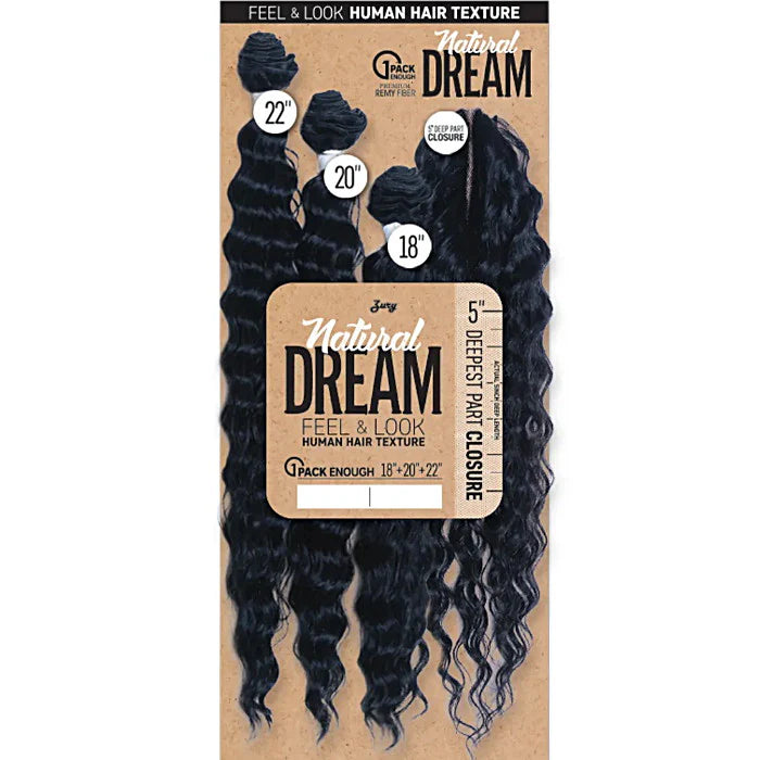 Zury Sis Natural Dream Multi Deep Wave 18 20 22 with 5 Inch Deep Closure - ANNS BEAUTY SUPPLY